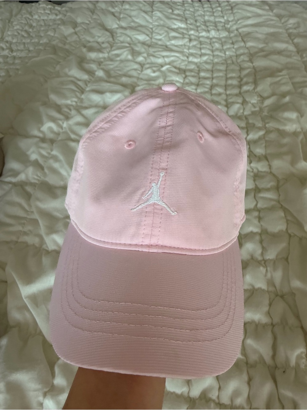 Jordan Kids Light Pink Cap with White Jumpman